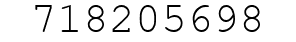 Number 718205698.