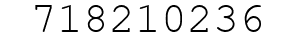 Number 718210236.