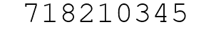 Number 718210345.