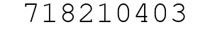 Number 718210403.