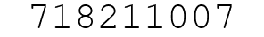Number 718211007.
