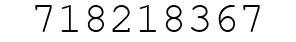 Number 718218367.