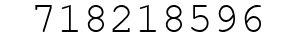 Number 718218596.