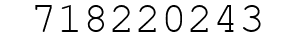 Number 718220243.