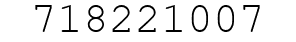 Number 718221007.