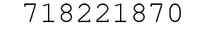Number 718221870.