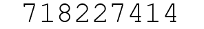 Number 718227414.