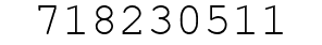 Number 718230511.