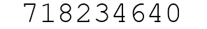 Number 718234640.