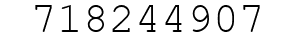 Number 718244907.