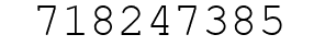 Number 718247385.