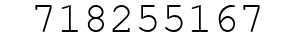 Number 718255167.