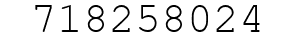 Number 718258024.