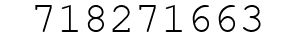 Number 718271663.
