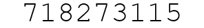Number 718273115.