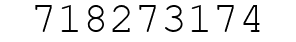 Number 718273174.