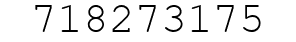 Number 718273175.