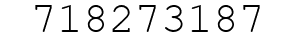 Number 718273187.