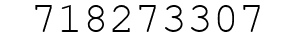 Number 718273307.