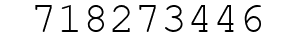 Number 718273446.