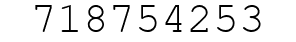 Number 718754253.