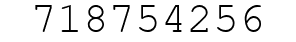 Number 718754256.