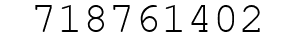 Number 718761402.