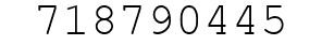 Number 718790445.