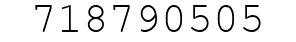 Number 718790505.