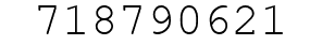 Number 718790621.