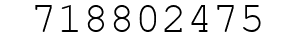 Number 718802475.