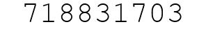 Number 718831703.