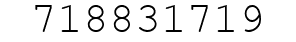 Number 718831719.