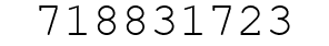 Number 718831723.