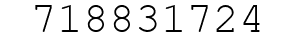 Number 718831724.