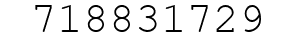Number 718831729.