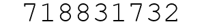 Number 718831732.