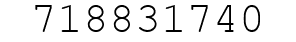 Number 718831740.