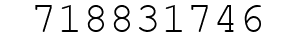 Number 718831746.