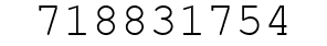 Number 718831754.