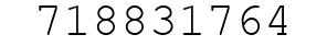 Number 718831764.