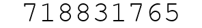 Number 718831765.
