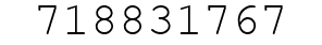 Number 718831767.