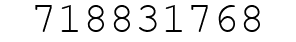 Number 718831768.