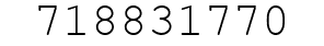 Number 718831770.