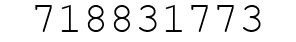 Number 718831773.