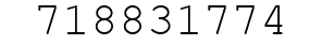 Number 718831774.