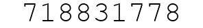 Number 718831778.