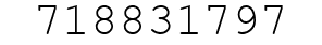 Number 718831797.