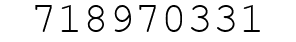 Number 718970331.